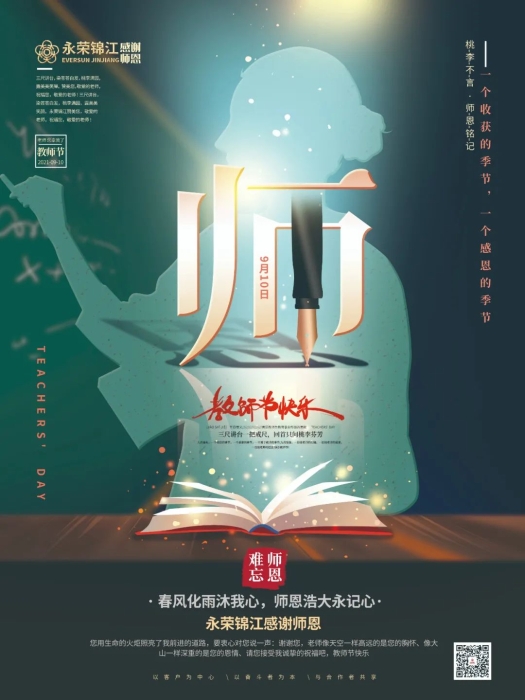 节日祝福 | 安博官网锦江感谢师恩！
